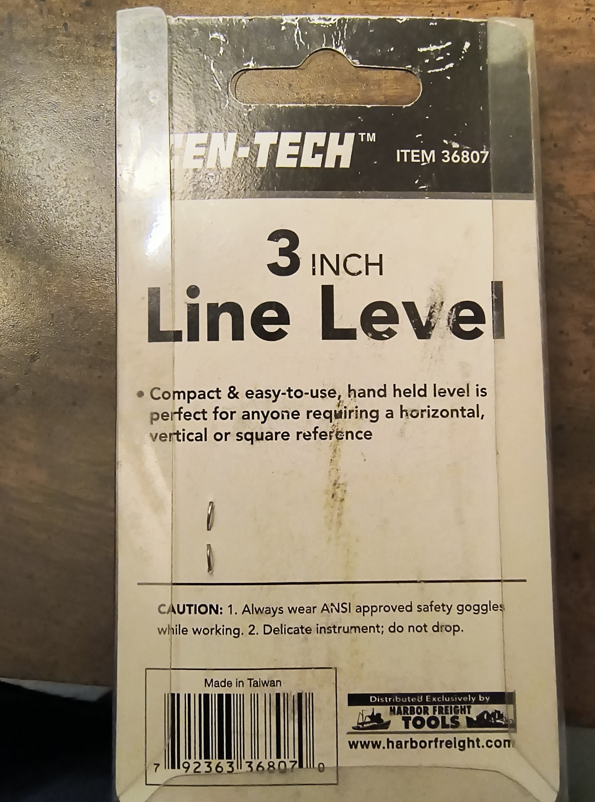 Cen-Tech #36807 3 Inch Line Level