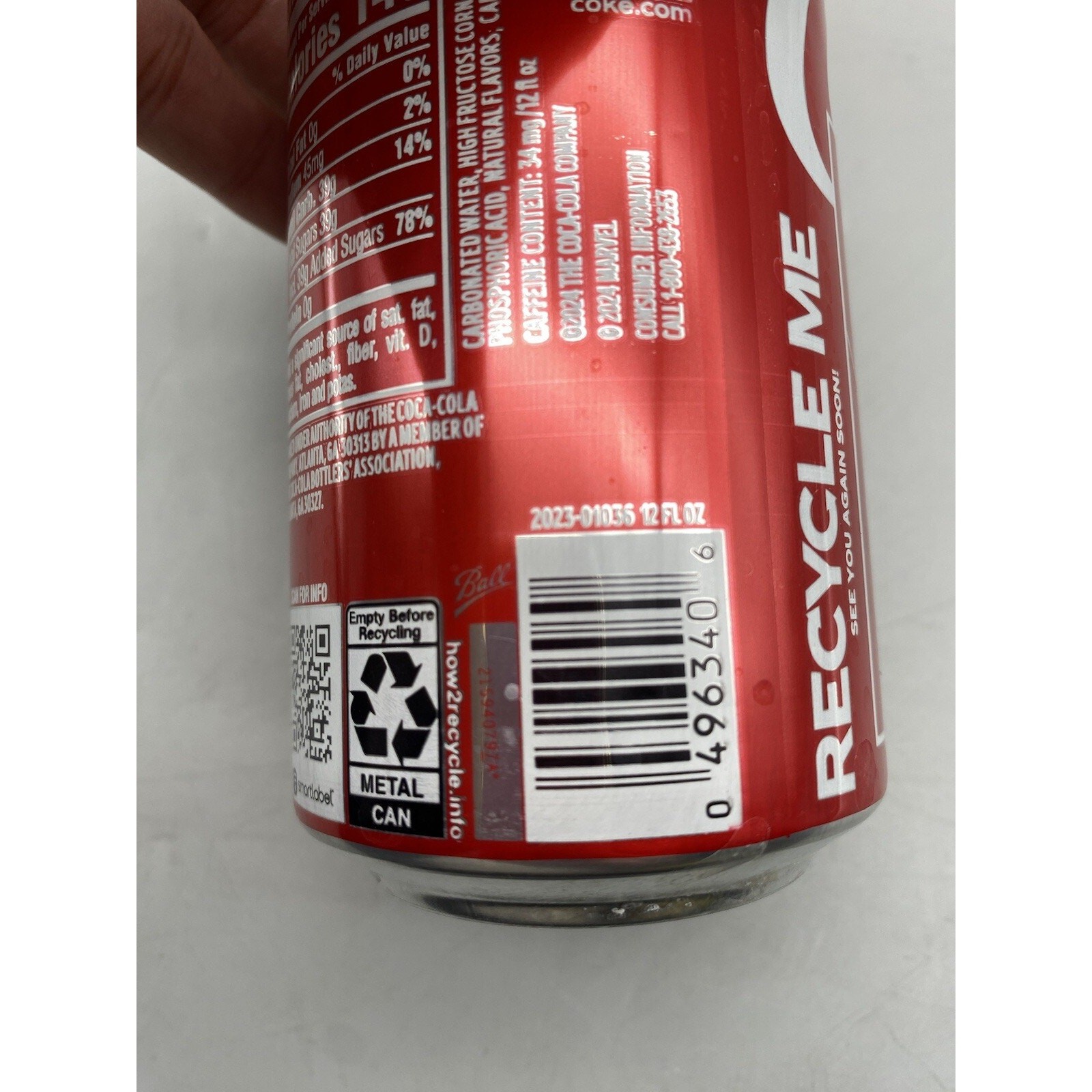 EMPTY Ltd Edition EMPTY MARVEL DARE DEVIL & Deadpool Coca Cola 12 FL OZ Coke CAN