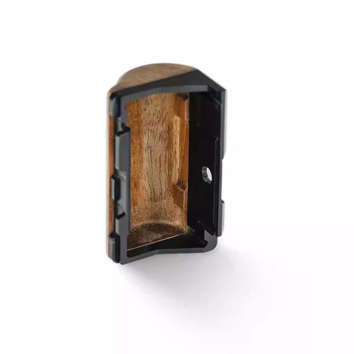 Handcrafted wooden camera grip for Pentax 17, camera handle