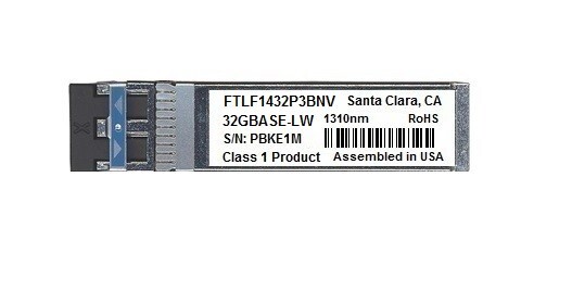 Finisar FTLF1432P3BNV compatible 32GBASE-LW 32GFC SFP28 FC 1310nm LC 10km SMF