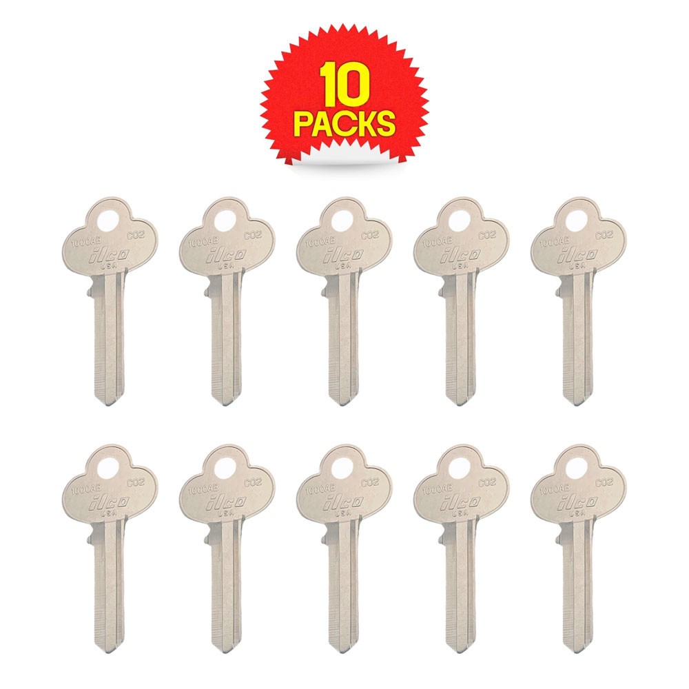 CO2, 1000AB Key Blank 6-Pin Nickel