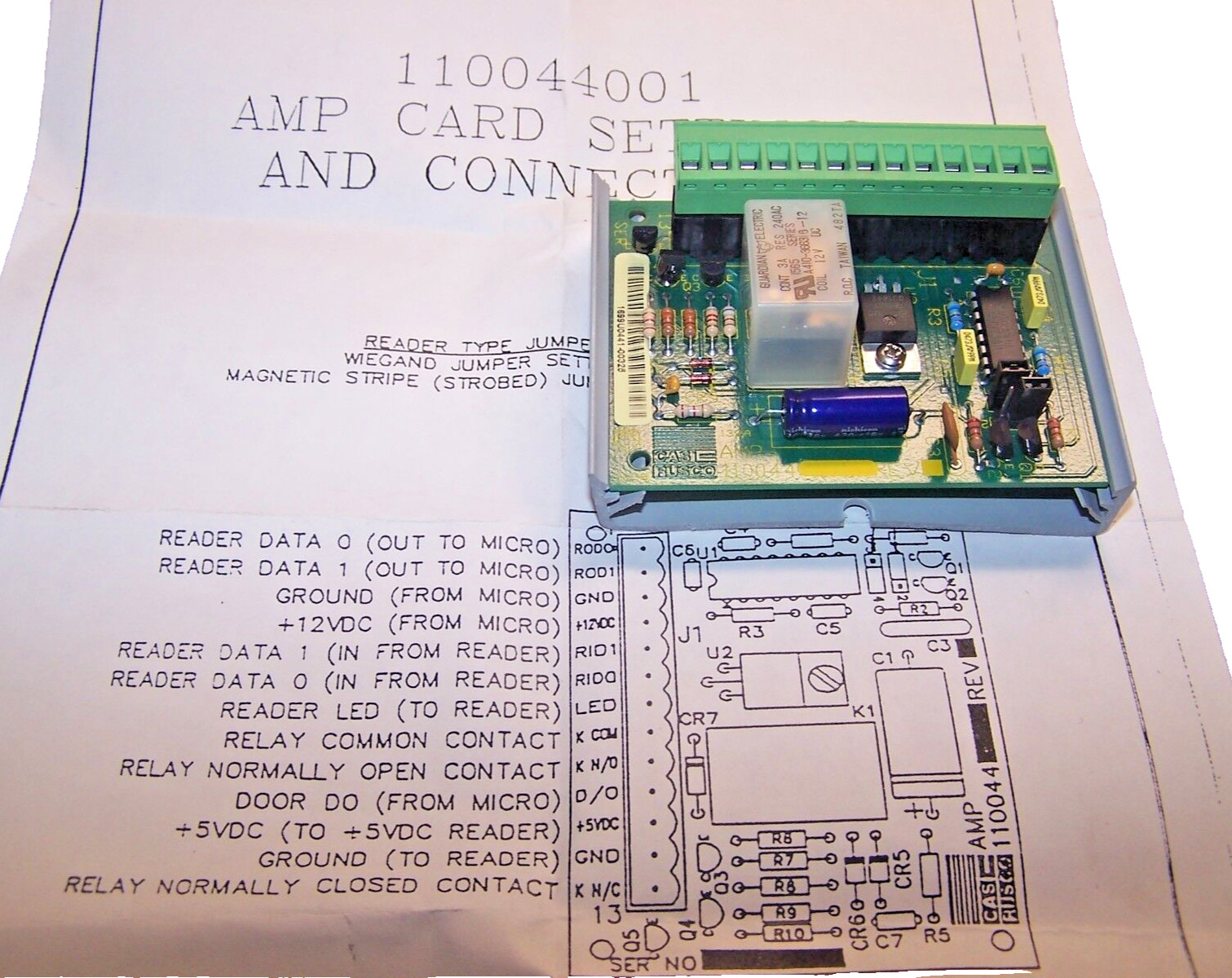 NEW CASI RUSCO AMP CARD  1100044001