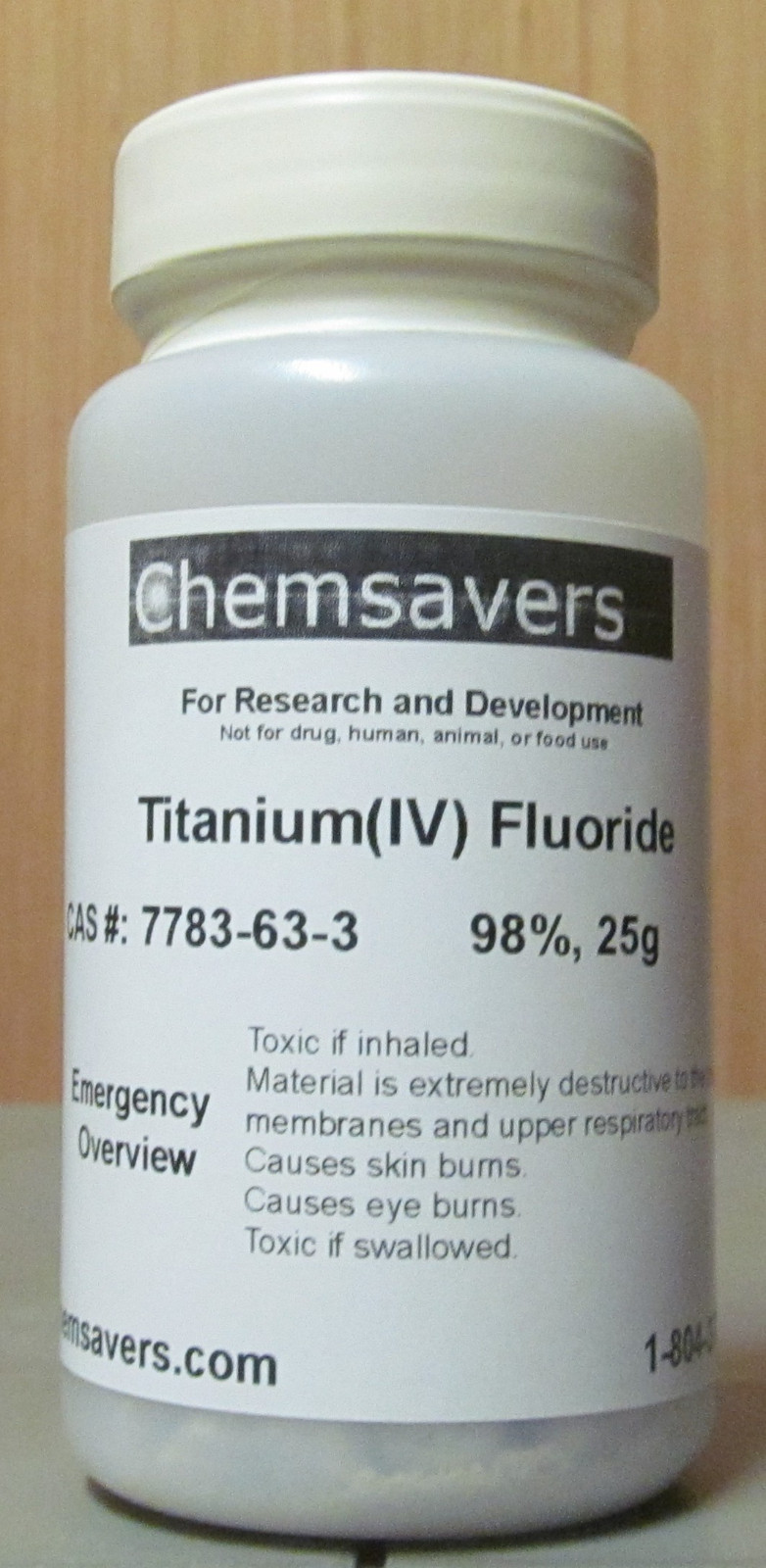 Titanium(IV) Fluoride, 98%, 25g