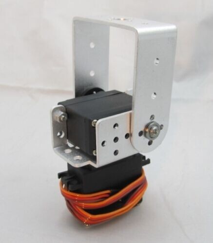 2 DOF Pan and Tilt + 2x MG995 Servos Sensor Mount Kit For Robot Arduino Silver