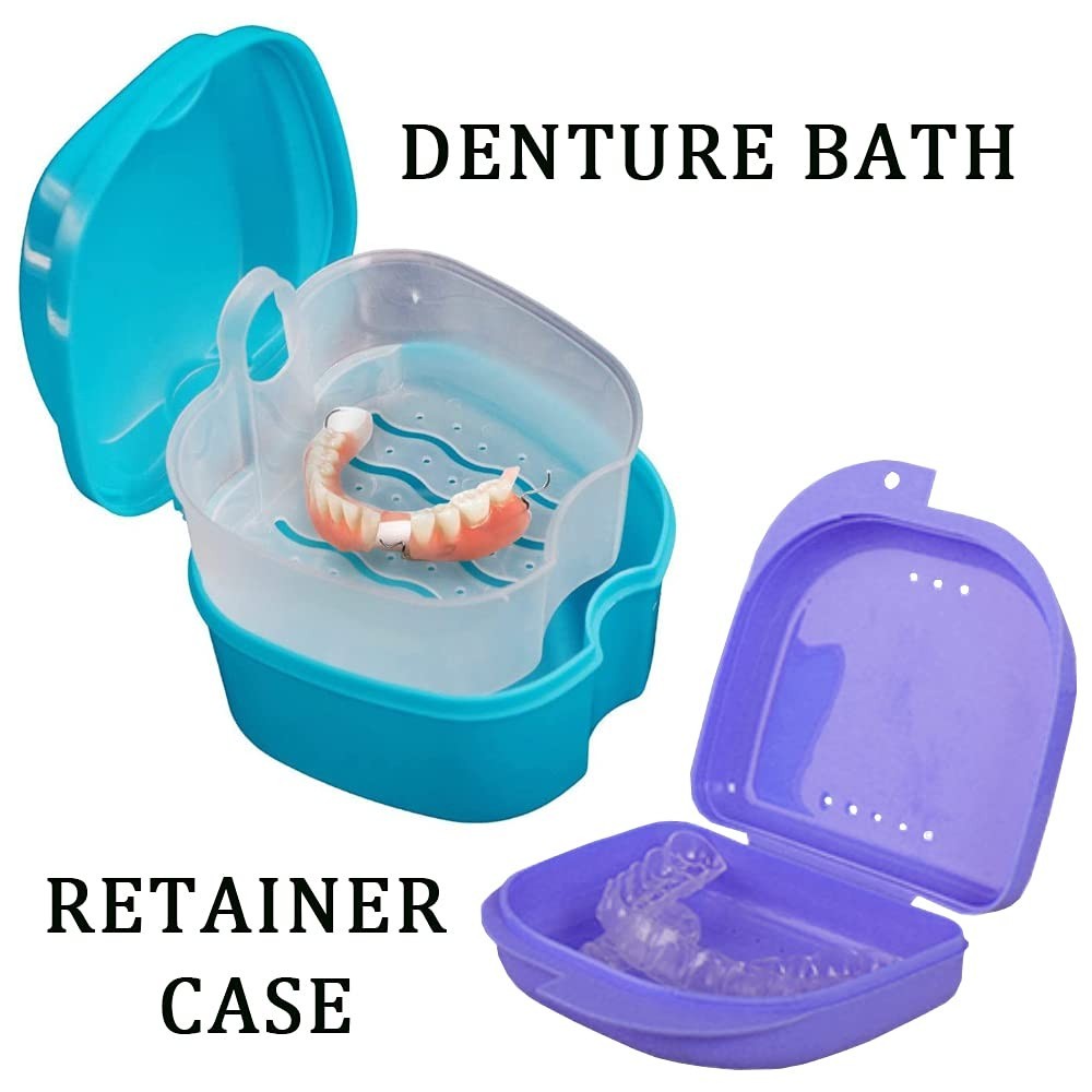 Lightweight Retainer Case with Secure Closure & Double-Headed Brush for Travel