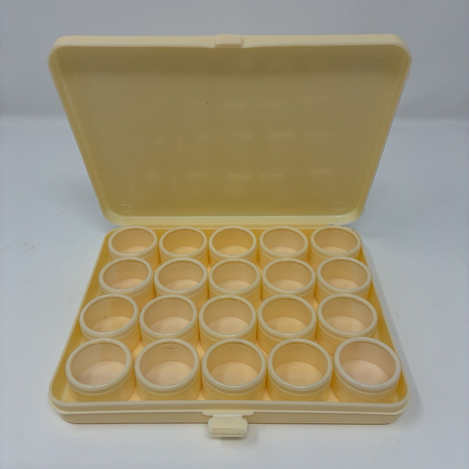 20 PVC Pots Beads Pills Jewelry Storage Box Watch Gem Container Plastic