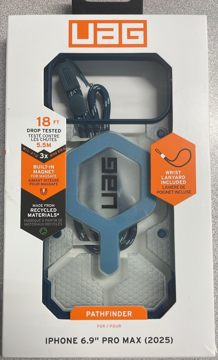 URBAN ARMOR GEAR UAG Pathfinder Case w/Paracord Lanyard iPhone 17 Pro Max Blue