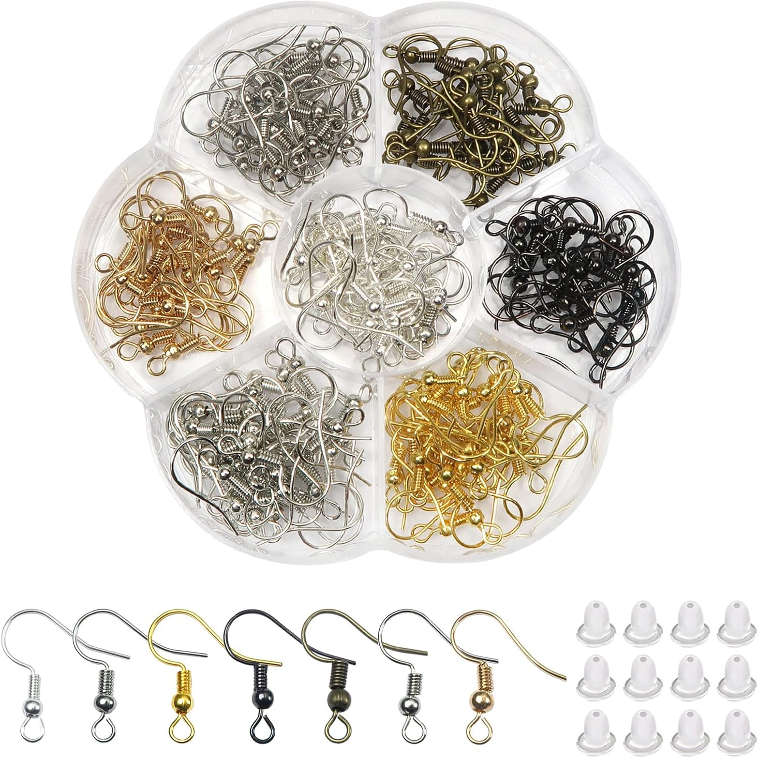 TOAOB 140Pcs Earring Hooks Hypoallergenic 925 Sterling Silver Fish Hooks Ear Wir