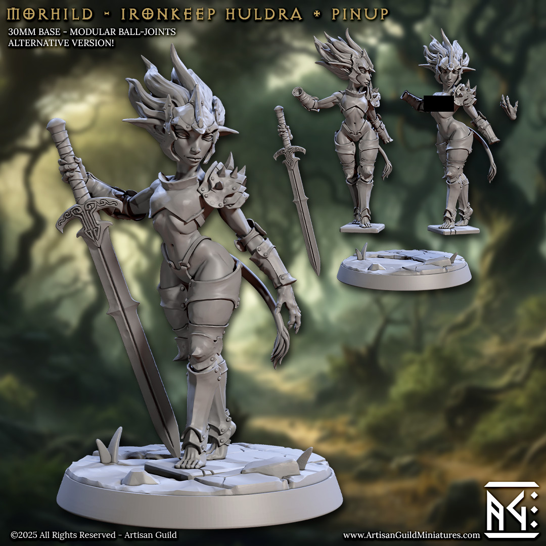 Troll Maiden Pinup SFW - Morhild Huldra - Artisan Guild - Dungeons and Dragons