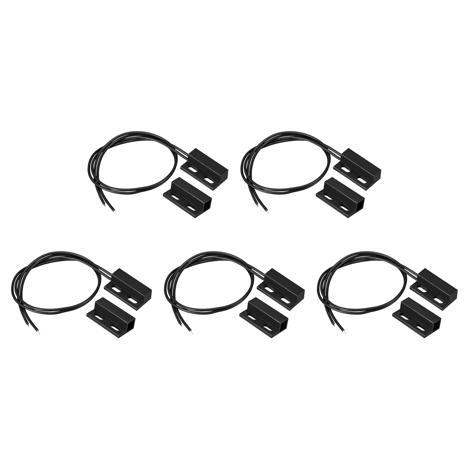 5Pcs Wired Door Contact Sensor Normally Closed Magnetic Reed Switch 29mmx15.35mm