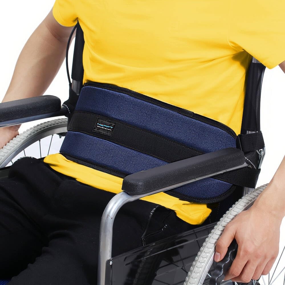 NEPPT Wheelchair Seatbelt Restraints for Dementia Patients Fall Prevention for E