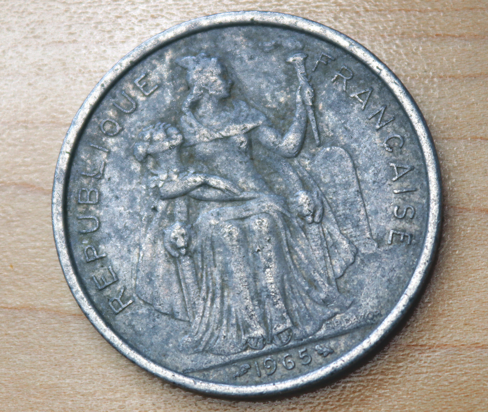 1965 French Polynesia 5 Francs