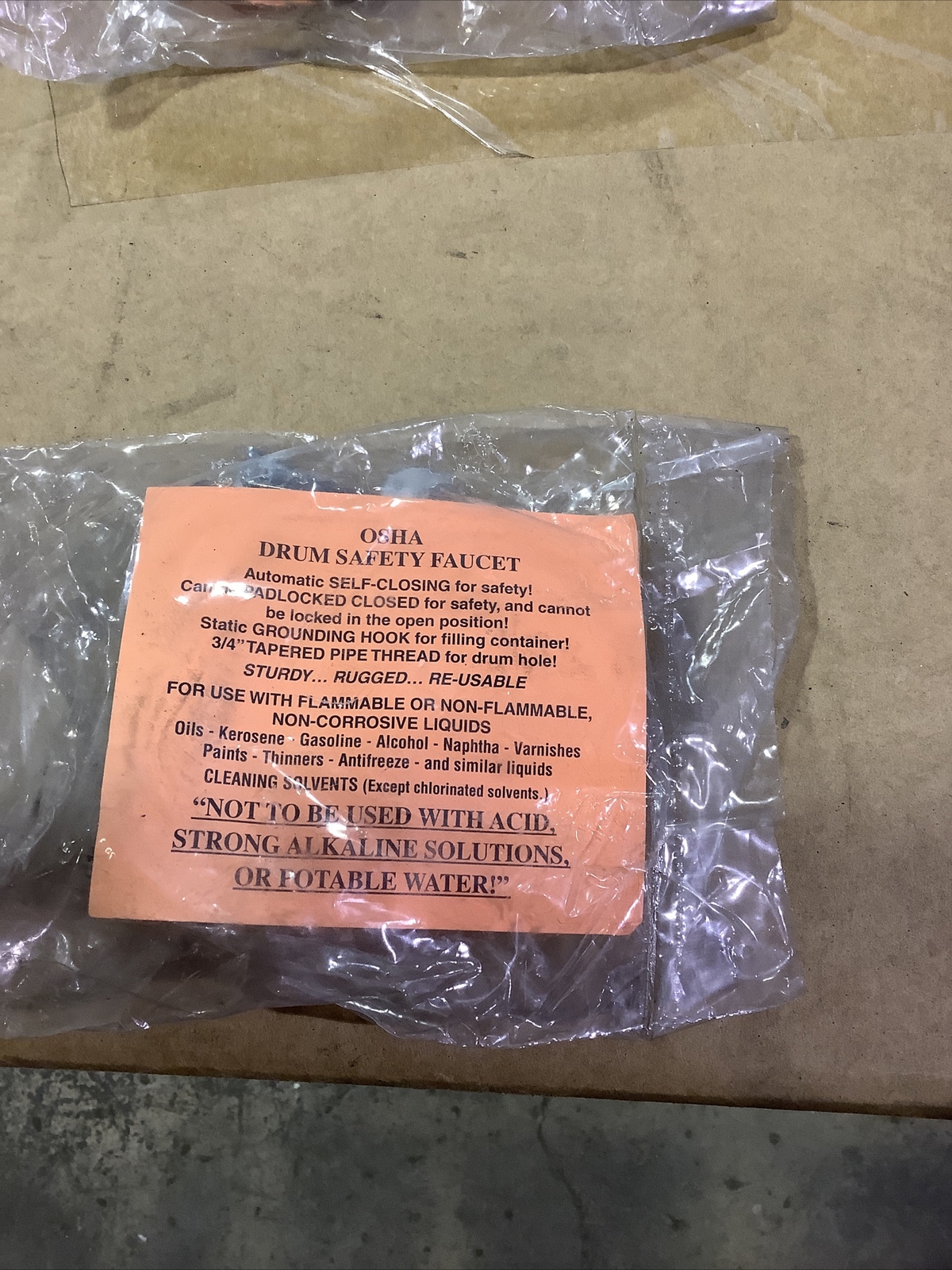 Osha Drum Safety Faucet Model 605