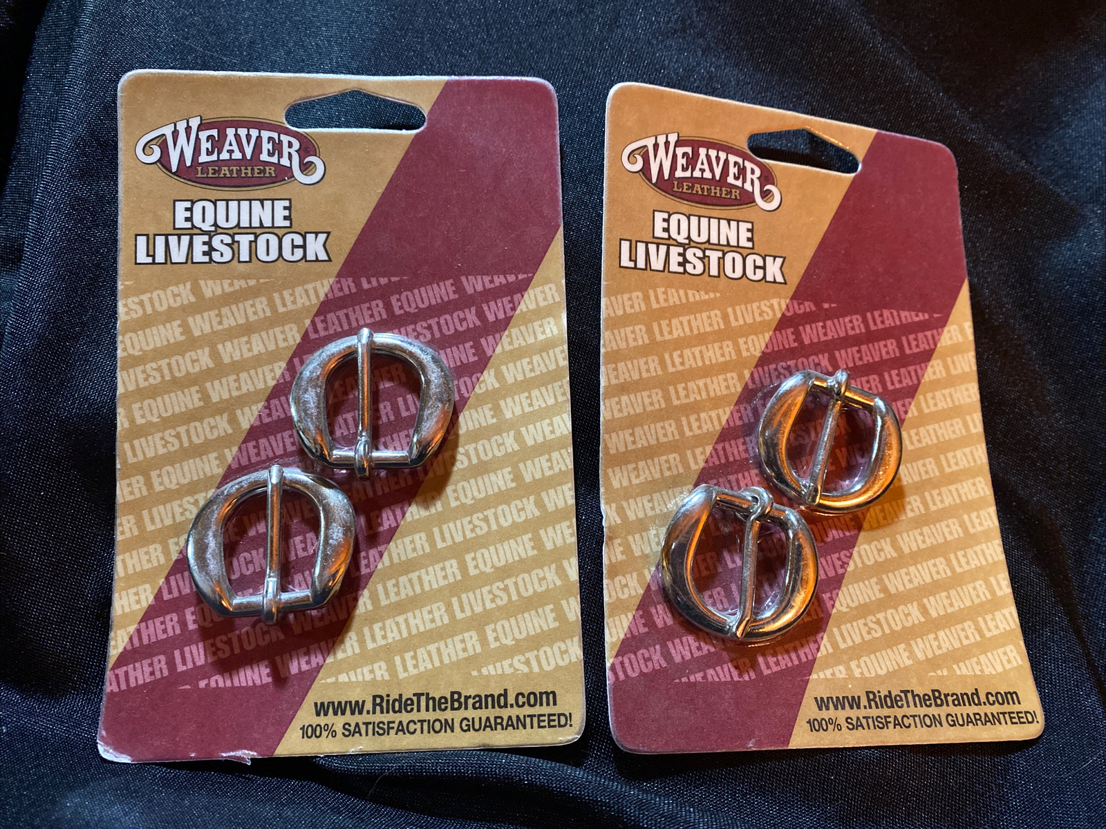 NEW Weaver Leather Nickel Plated Horse Saddle Buckles - 5/8" - 2 PACKS Of 2.
