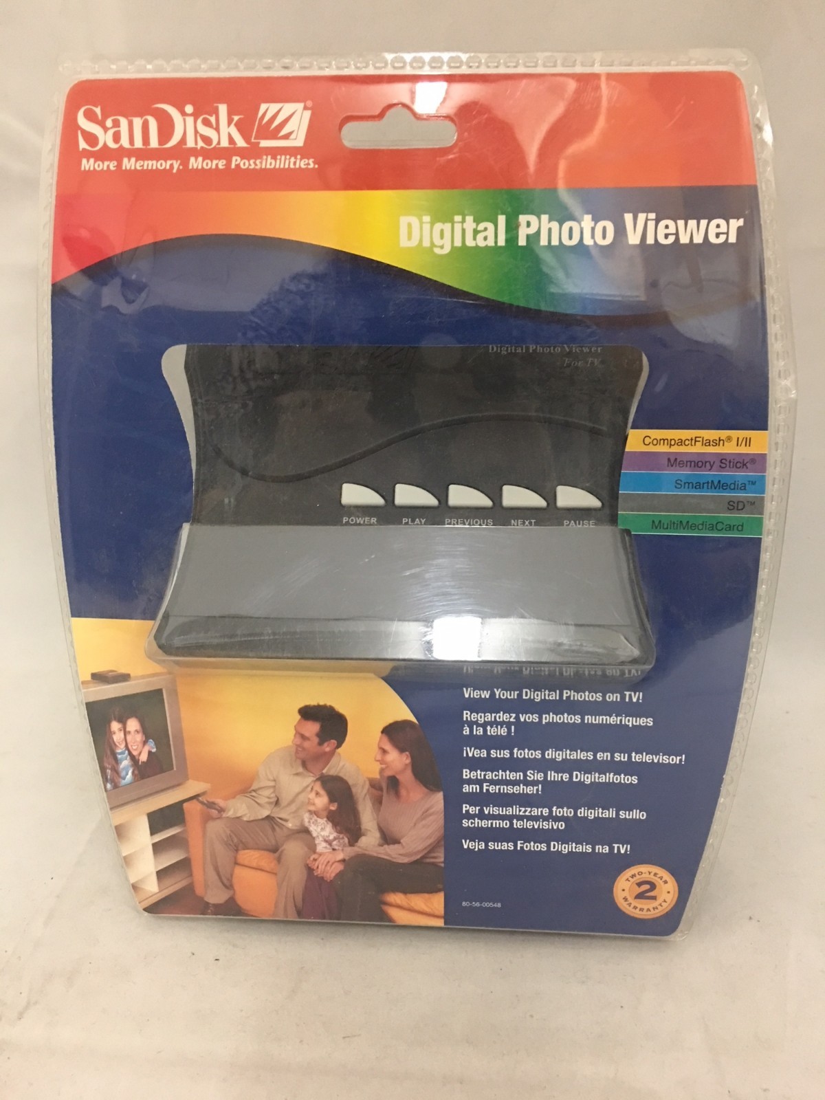 Brand New SanDisk Digital Photo Viewer On TV With Remote