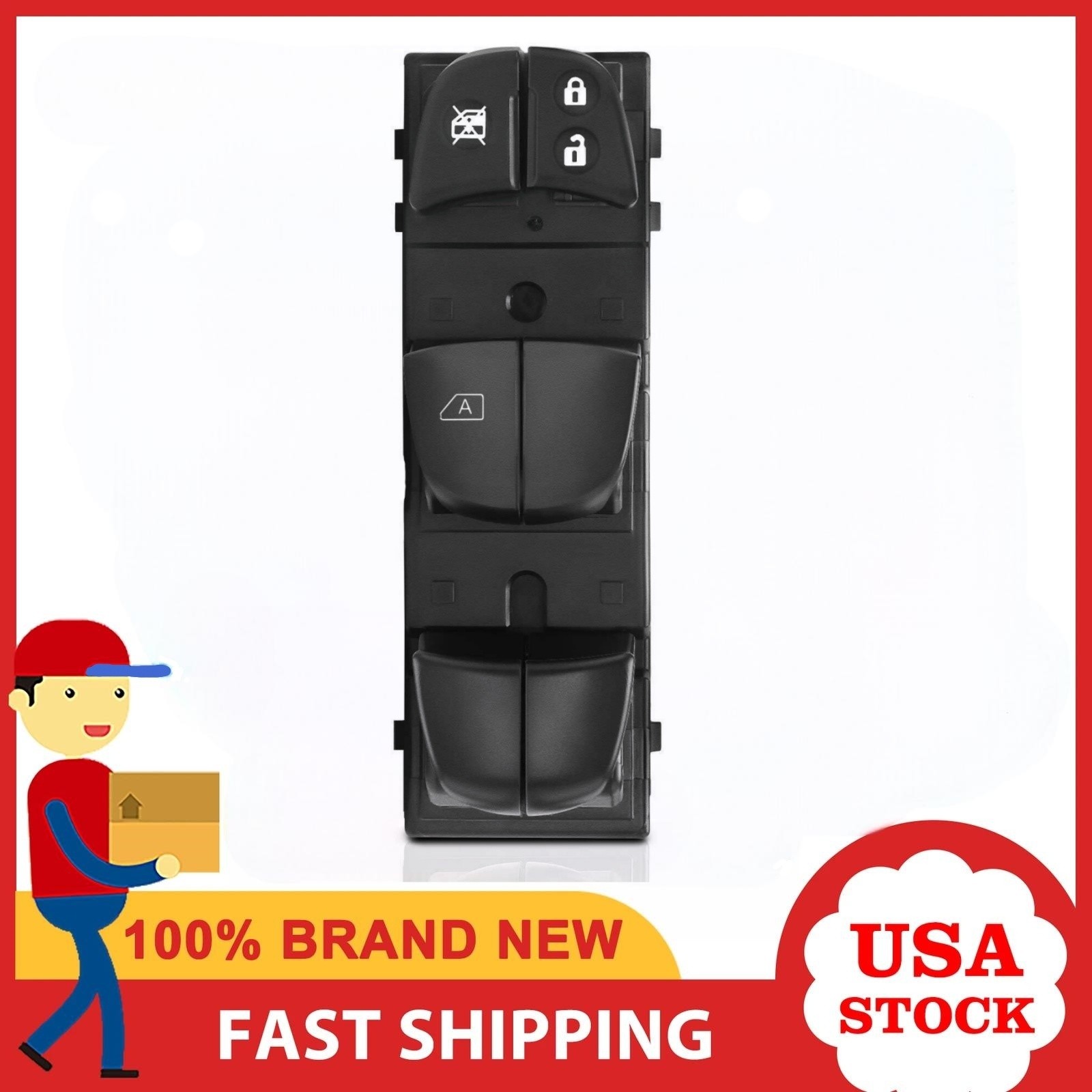 25401-1KA0B For Nissan Juke 2010-2017 Left Side Window Main Control Switch✅