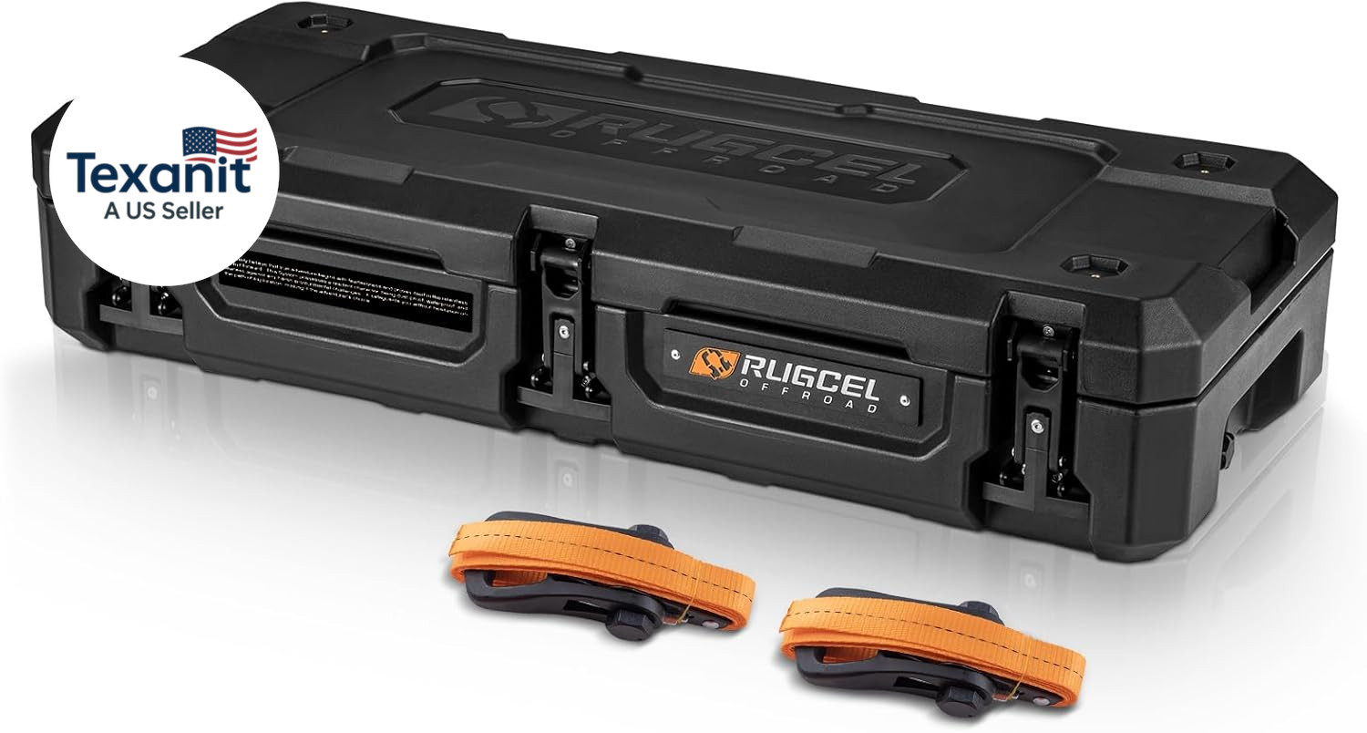 RUGCEL 98QT Waterproof Dry Storage Box - Heavy Duty Off-Road Case for Overland T