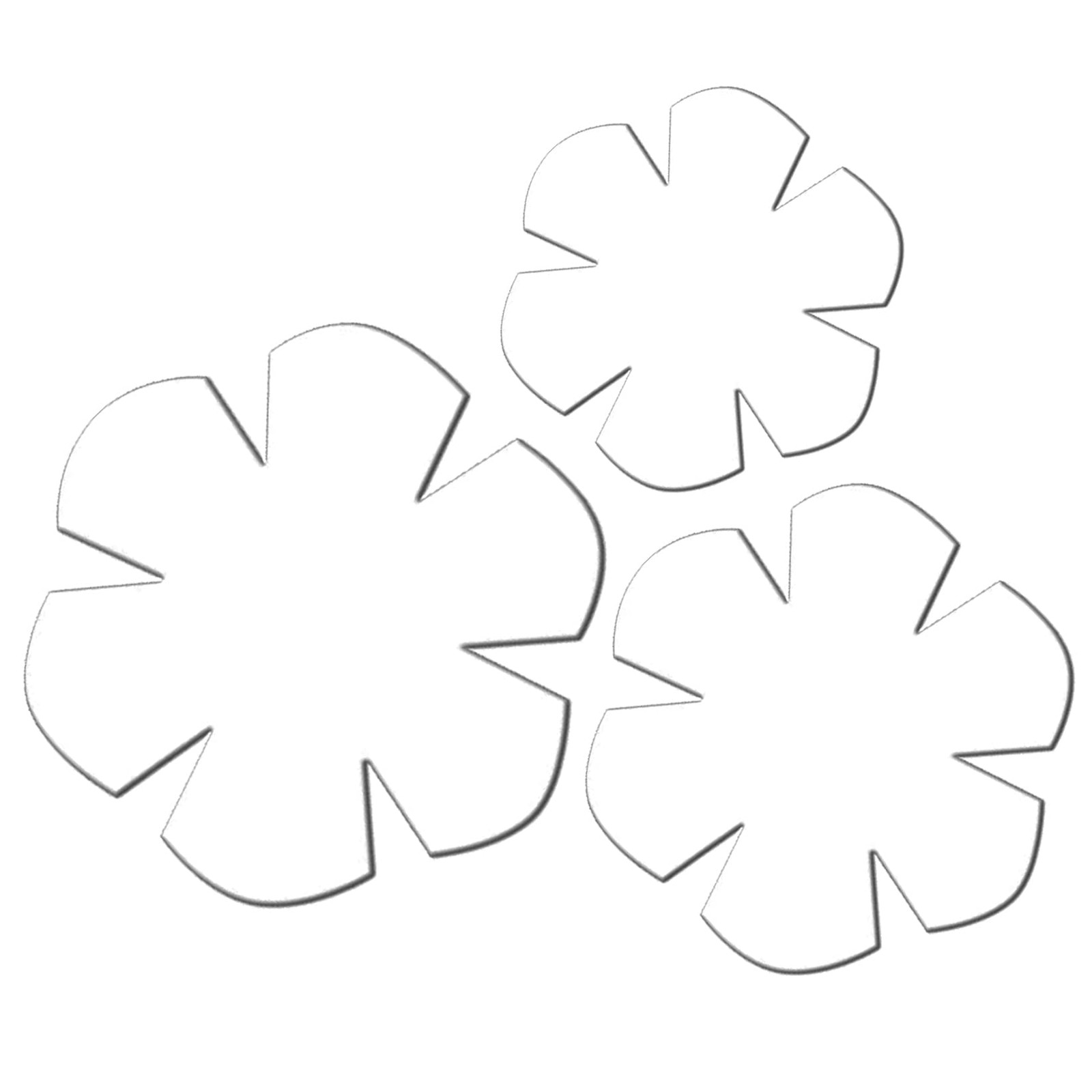 8/10/12 Inch Acrylic Bowl Cozy Template Flower Pattern Wrap Sewing Stencil