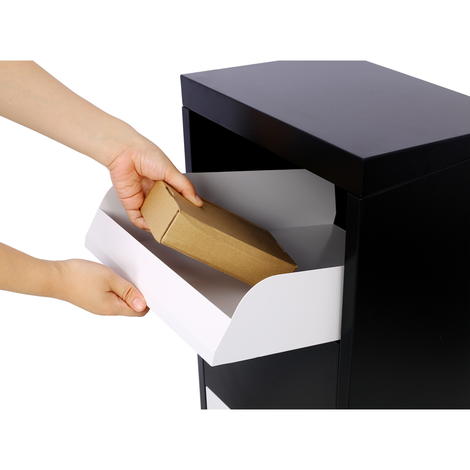 Package Delivery Boxes Galvanized Steel Parcel Mailbox w/Code Lock & Hardware