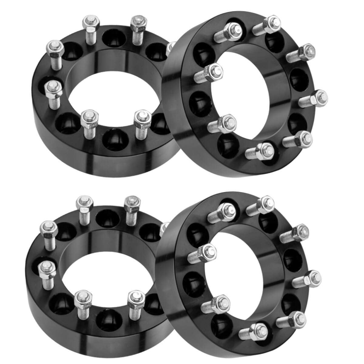 4Pcs 2" 8x6.5 to 8x6.5 Wheel Spacers 14x1.5 Studs For Ram 2500 3500 2012-2022