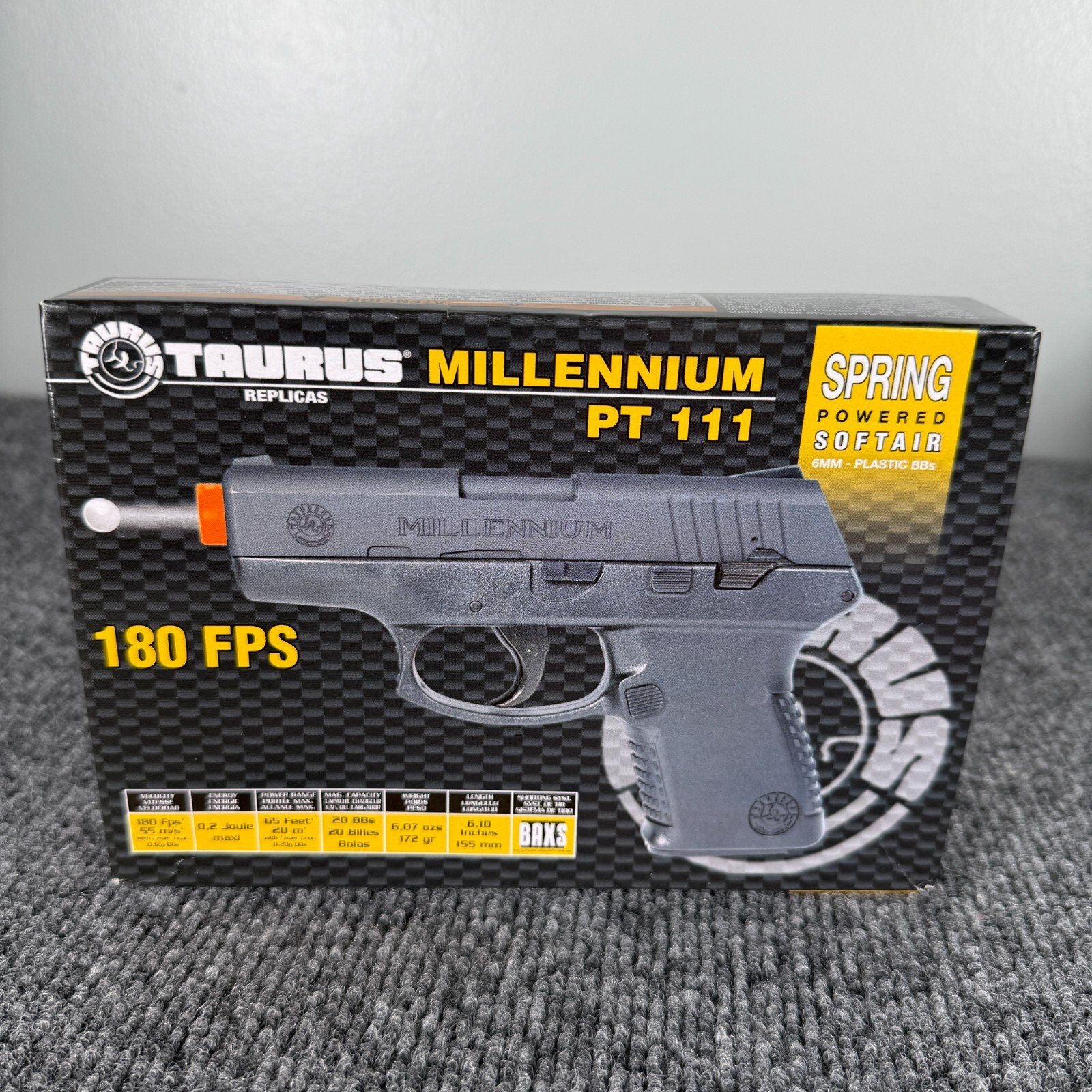 Taurus Millennium PT 111 Air Soft Pistol Spring Powered Brand New In Box