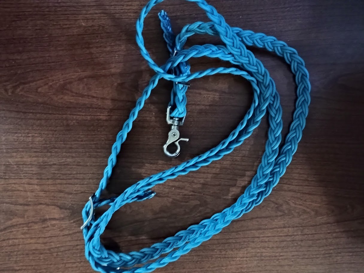 Teal Paracord Barrel Reins NEW