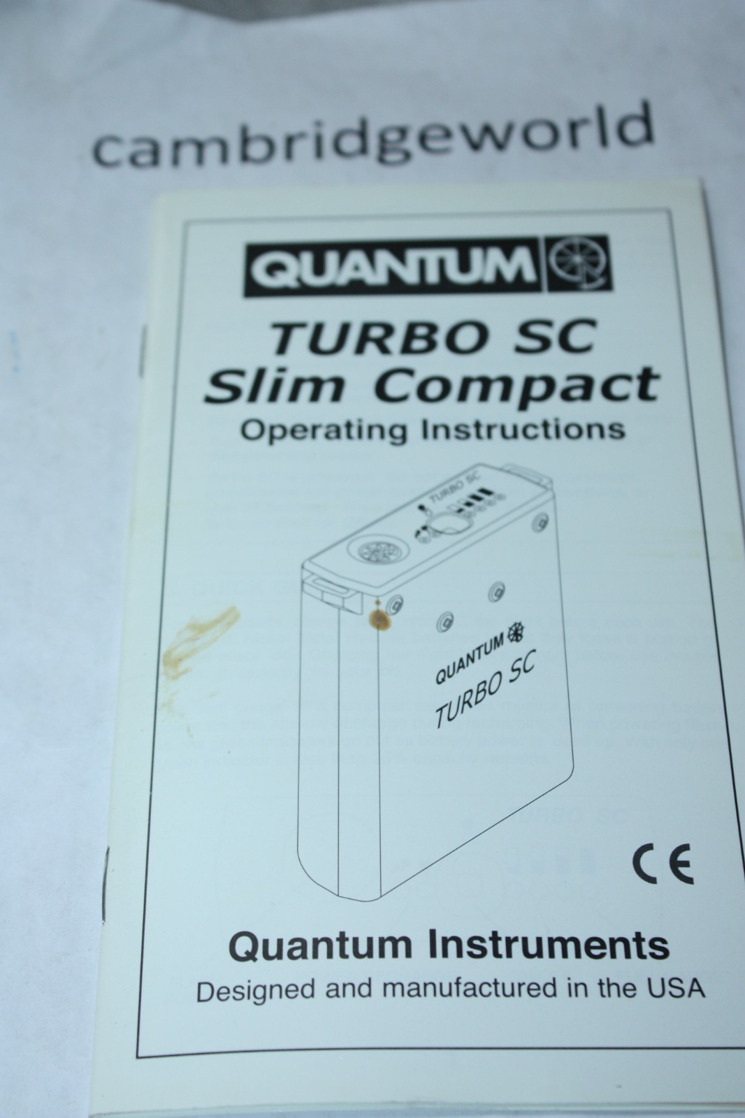 QUANTUM TURBO SC SLIM COMPACT OPERATING INSTRUCTION MANUAL GUIDE BOOK ORIGINAL