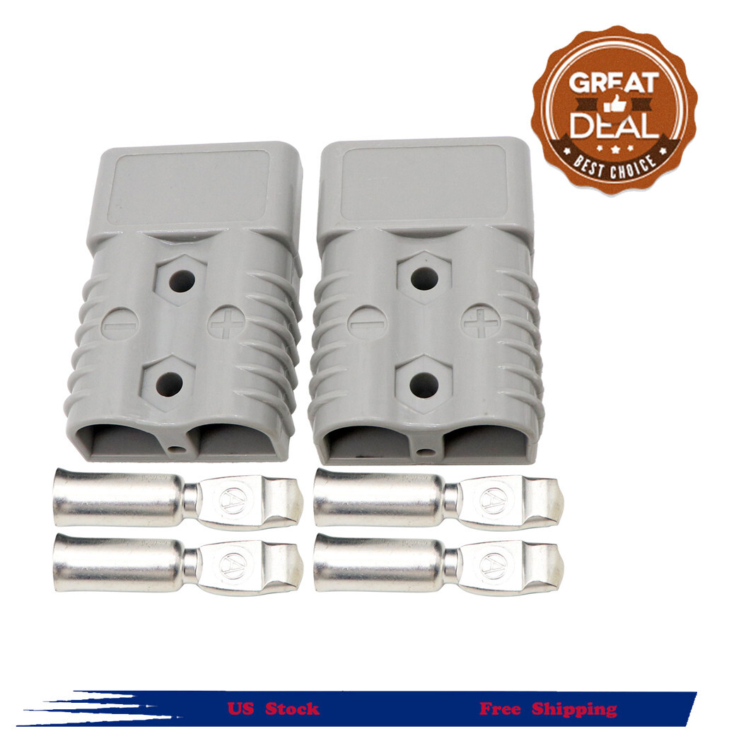 Battery Quick Connect Disconnect Plug 175A 600V Winch Trailer Boat Connector 2pc