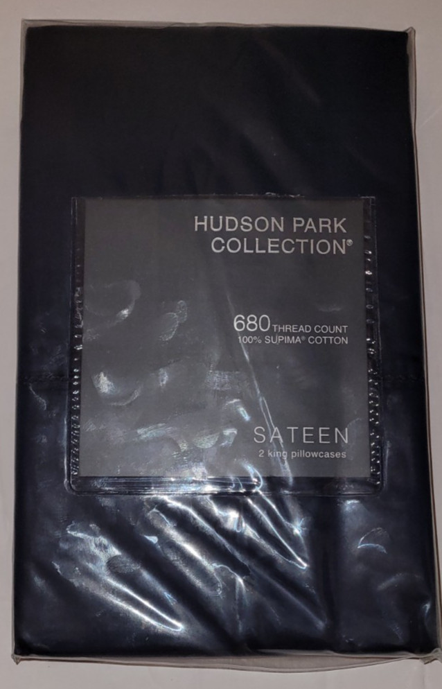 Hudson Park Collection Sateen Pillowcases, 2 King Pillowcases 680 Thread Count