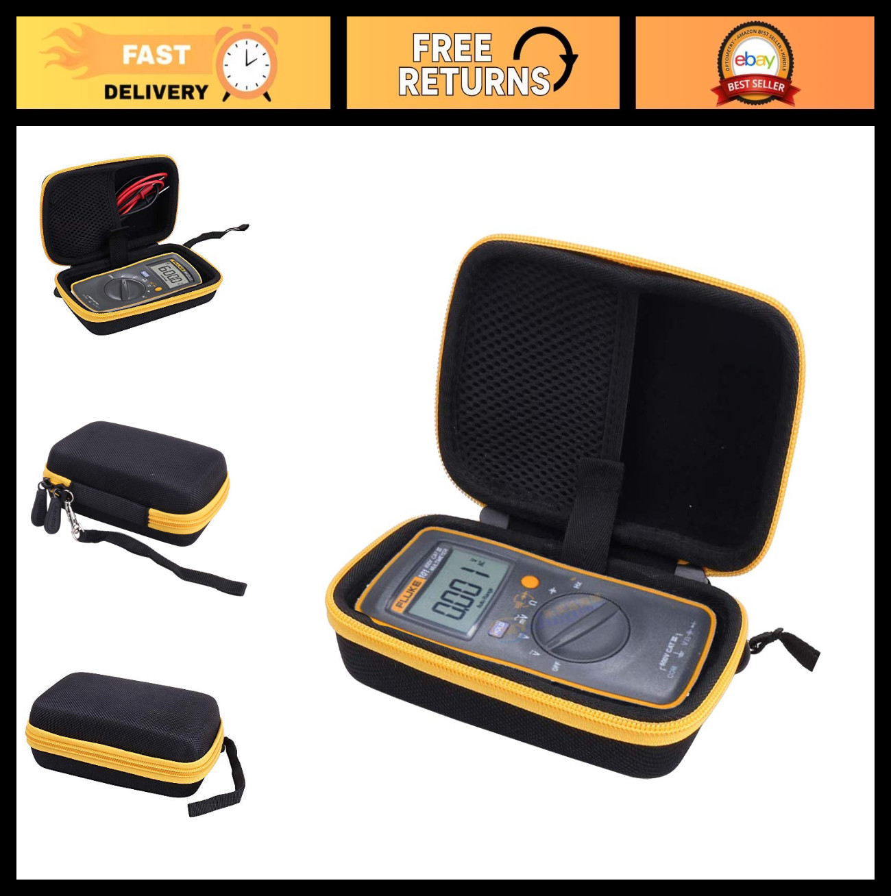 Handheld Digital Multimeter Carrying Case for Fluke 101/106/107 - Volt Meter Org