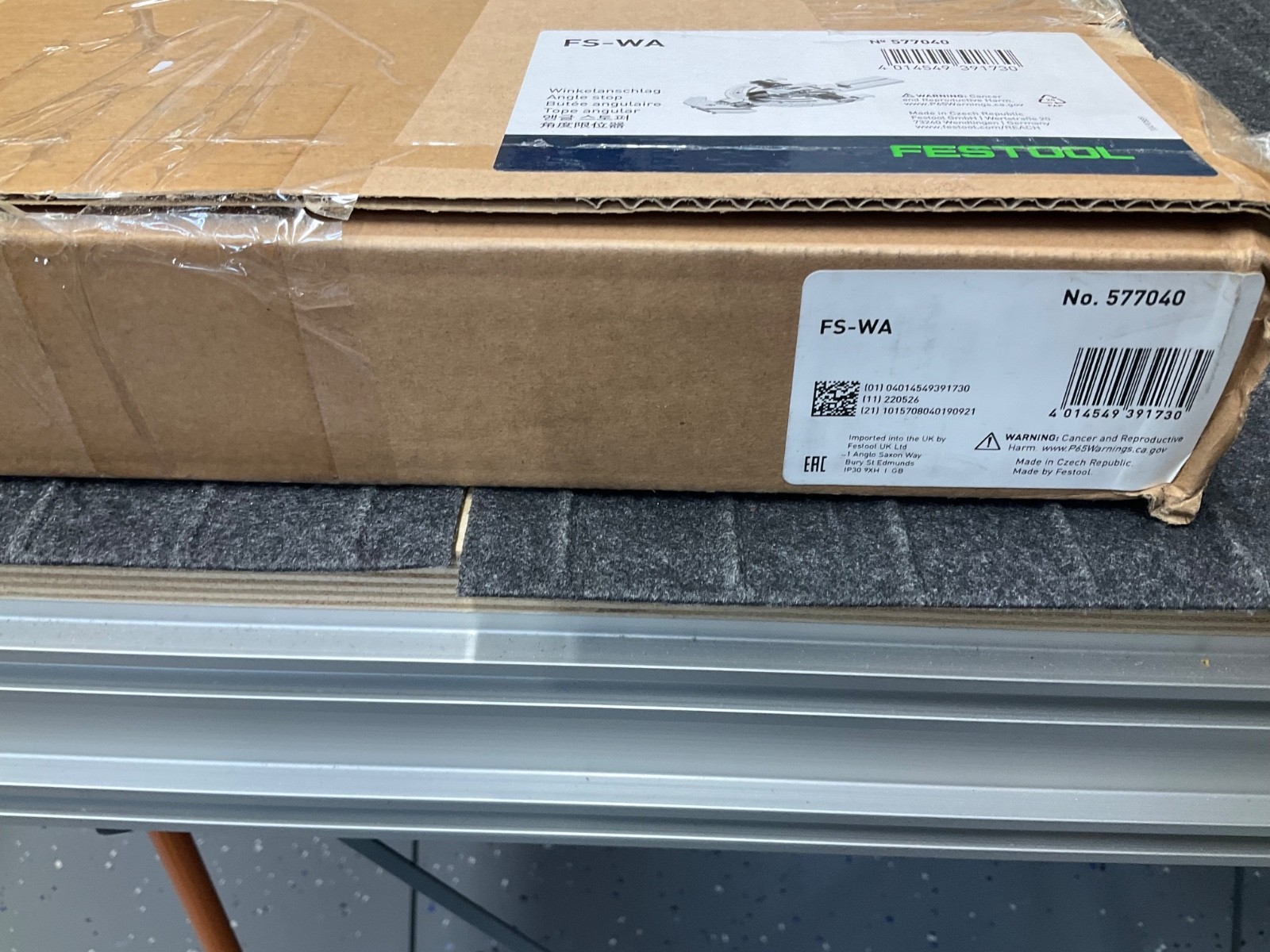 Festool 577040 Guide Rail Angle Stop FS-WA