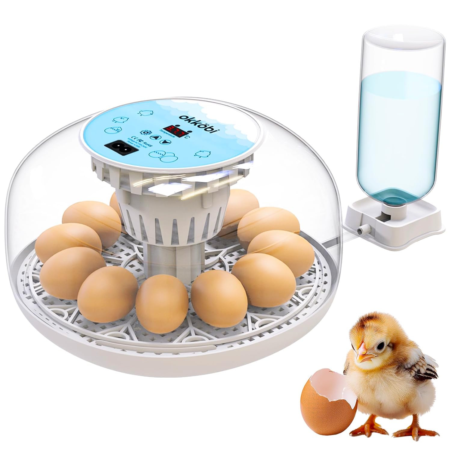 M12 Incubators for Hatching Eggs - Egg Incubator with Automatic Turner and Humid