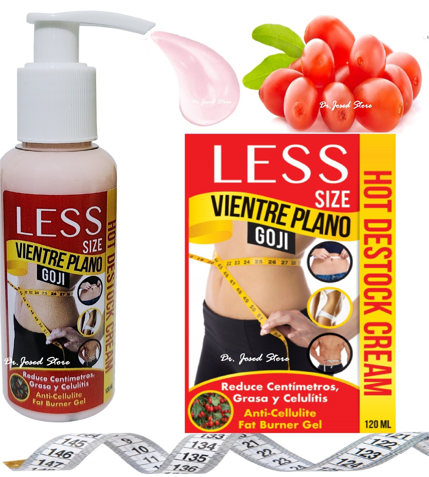 1VientrePlano Reductor QuemaGrasa HOT GEL AntiCelulitis100% EXTRACTO DE CAFE