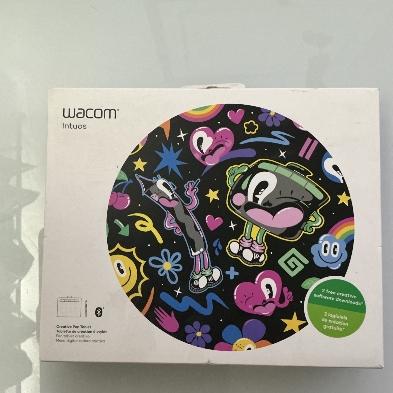 Wacom Intuos Creative Pen Graphics Tablet CTL-4100WL/K0-AX Black Bluetooth USB