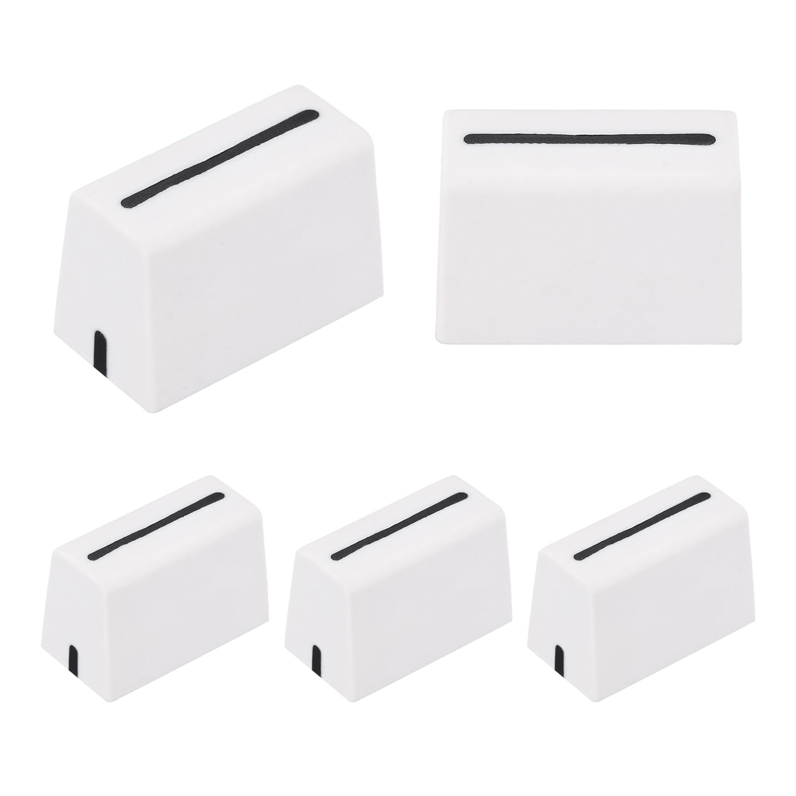 MECCANIXITY Universal Fader Knobs, White Mixer Fader Caps Slider Potentiomete...