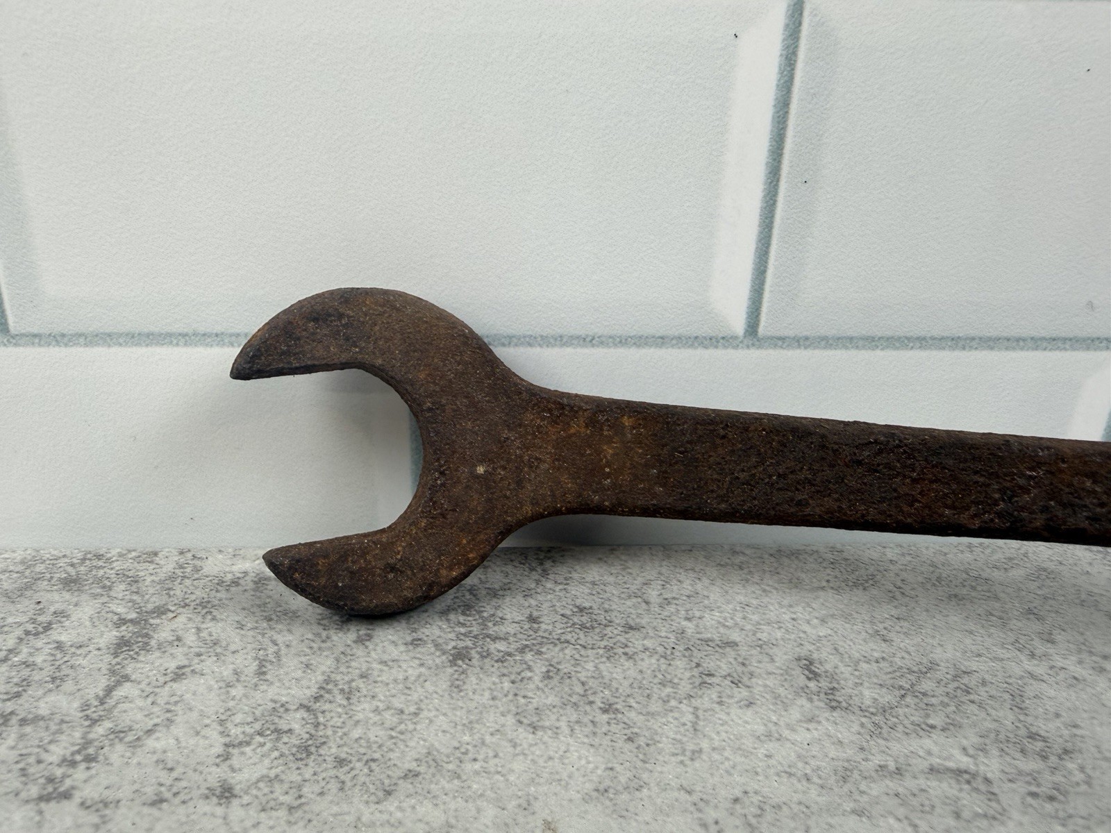 Vintage Offset Combination Wrench 1” Open End 6 Point Box End