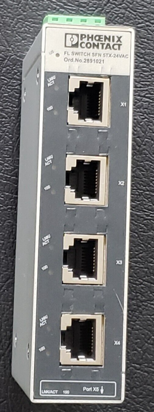 Phoenix Contact FL SWITCH SFN 5TX-24VAC 24VDC 5-Port Ethernet Switch 2891021