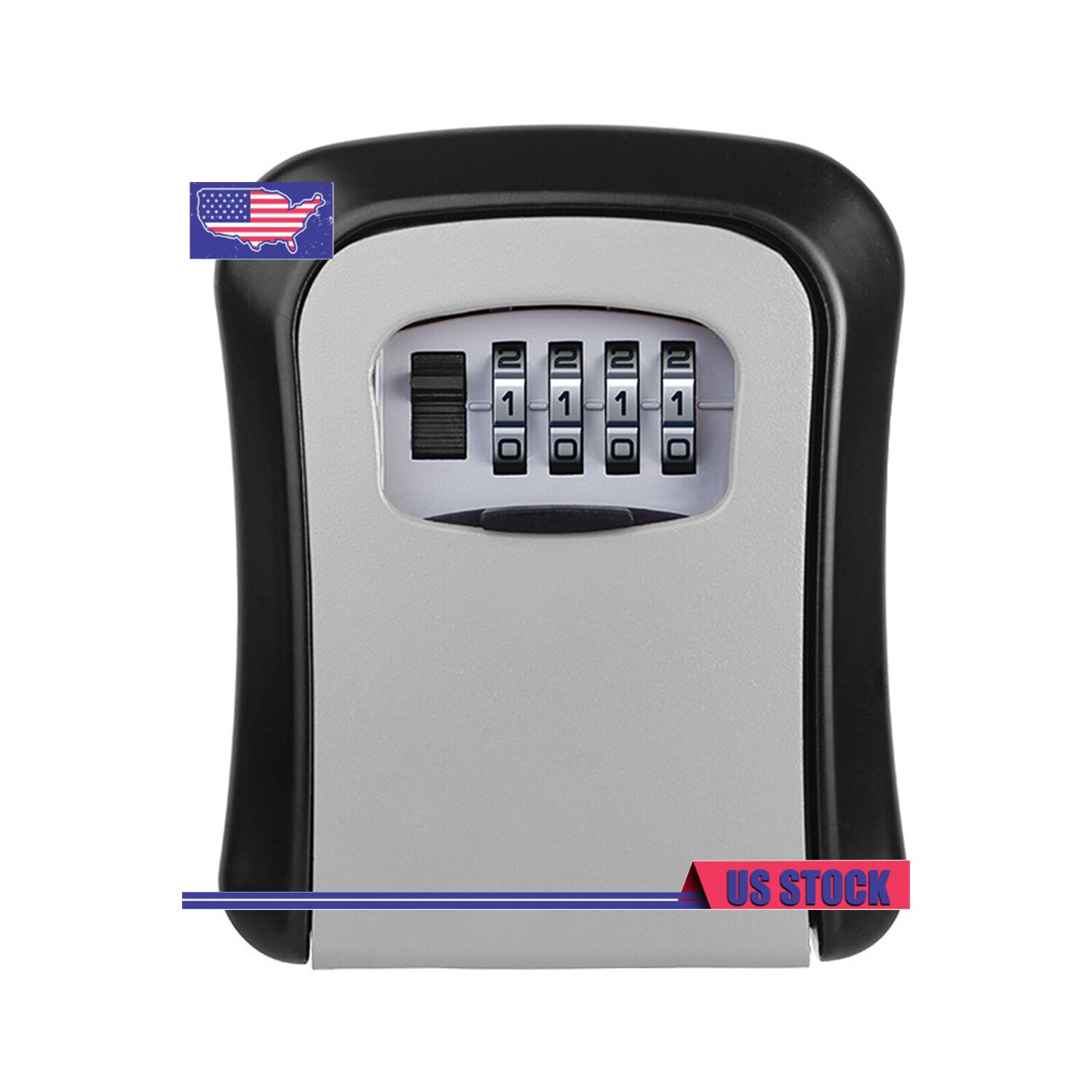4 Digit Key Safe Lock Box Combination Wall Mount Security Storage Case Organizer