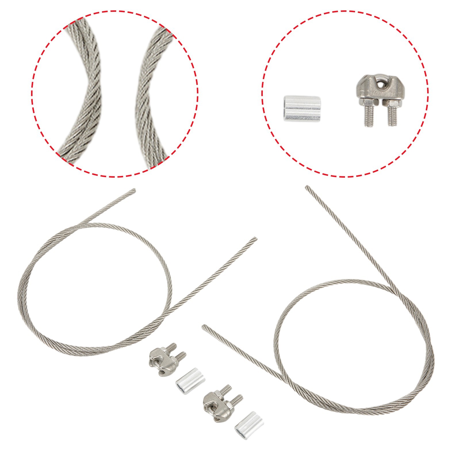 Fixed Cordage Rope Balcony Solar Cell Plate Strong Capacity Length 60cm