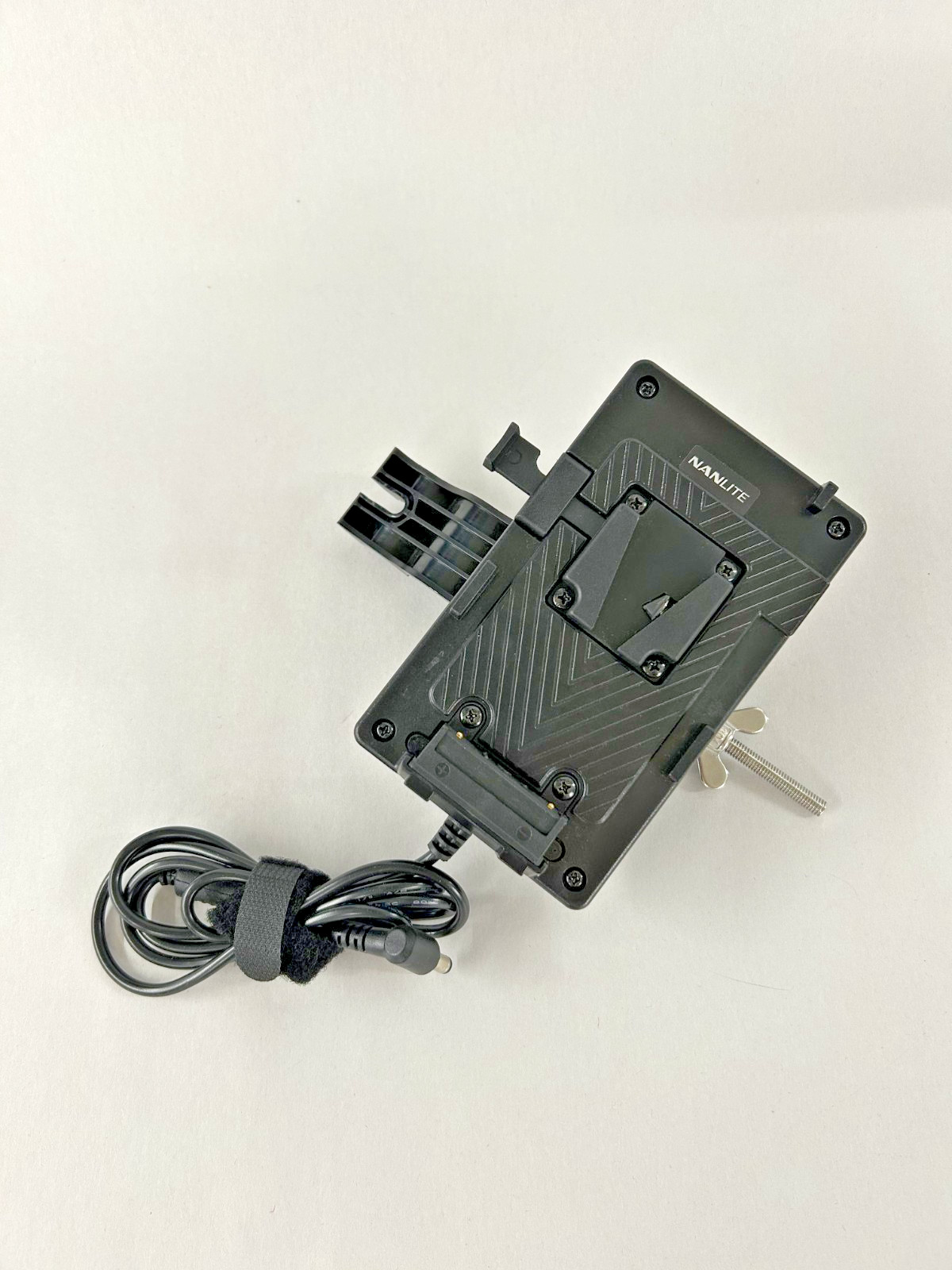 Two Nanlite V-Mount Plates w/ 2.5mm Connector & Clamp