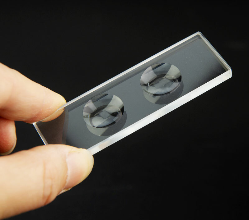 1PC Optical Glass Microscope Slides 5mm/10mmThickness Circular Concave Cavity