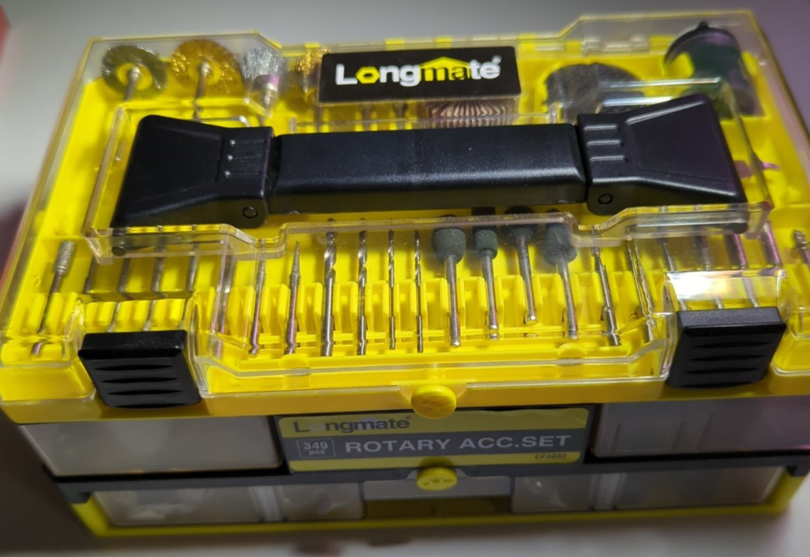 Longmate 349pc Rotary Tool Accessory Kit Cutting Sanding Polishing Drilling Set