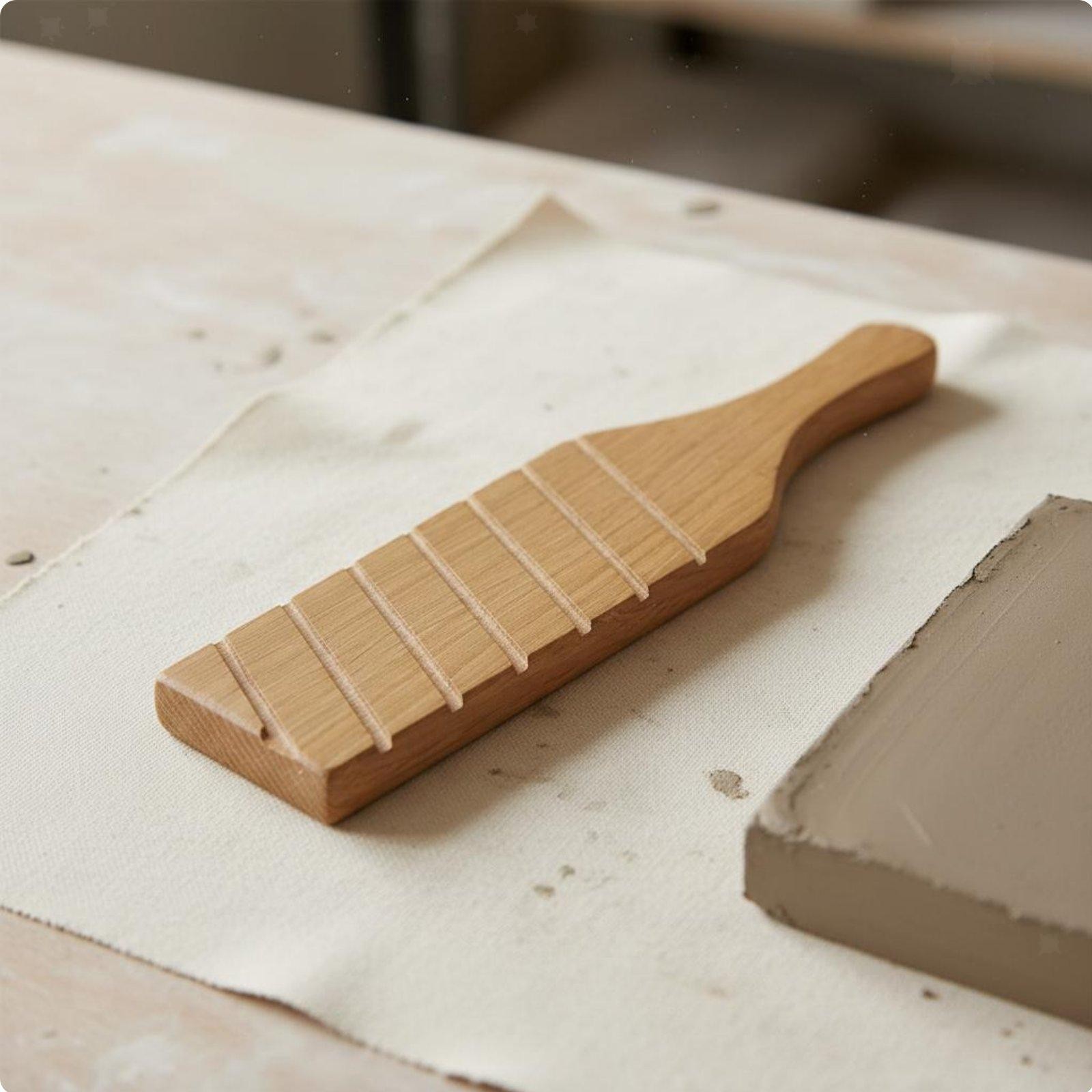 Wooden Clay Stick for Modeling Premium Pottery Clay Board Ergonomic Paddle for