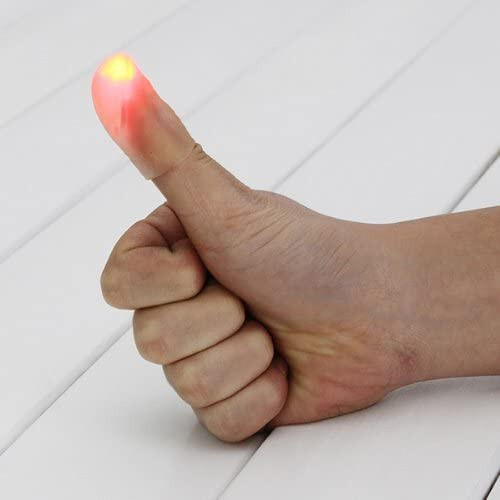 LED Thumb Tip Magic Trick – Illuminated Magic Gimmick for Close-Up Magic