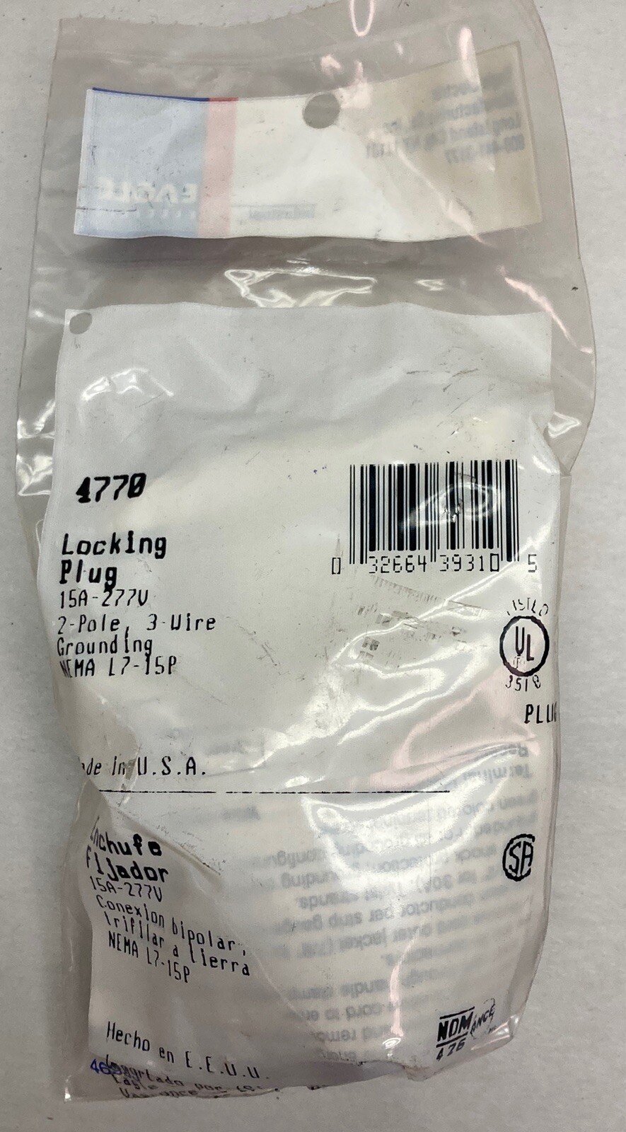 Hubbell,4770,Locking Plug