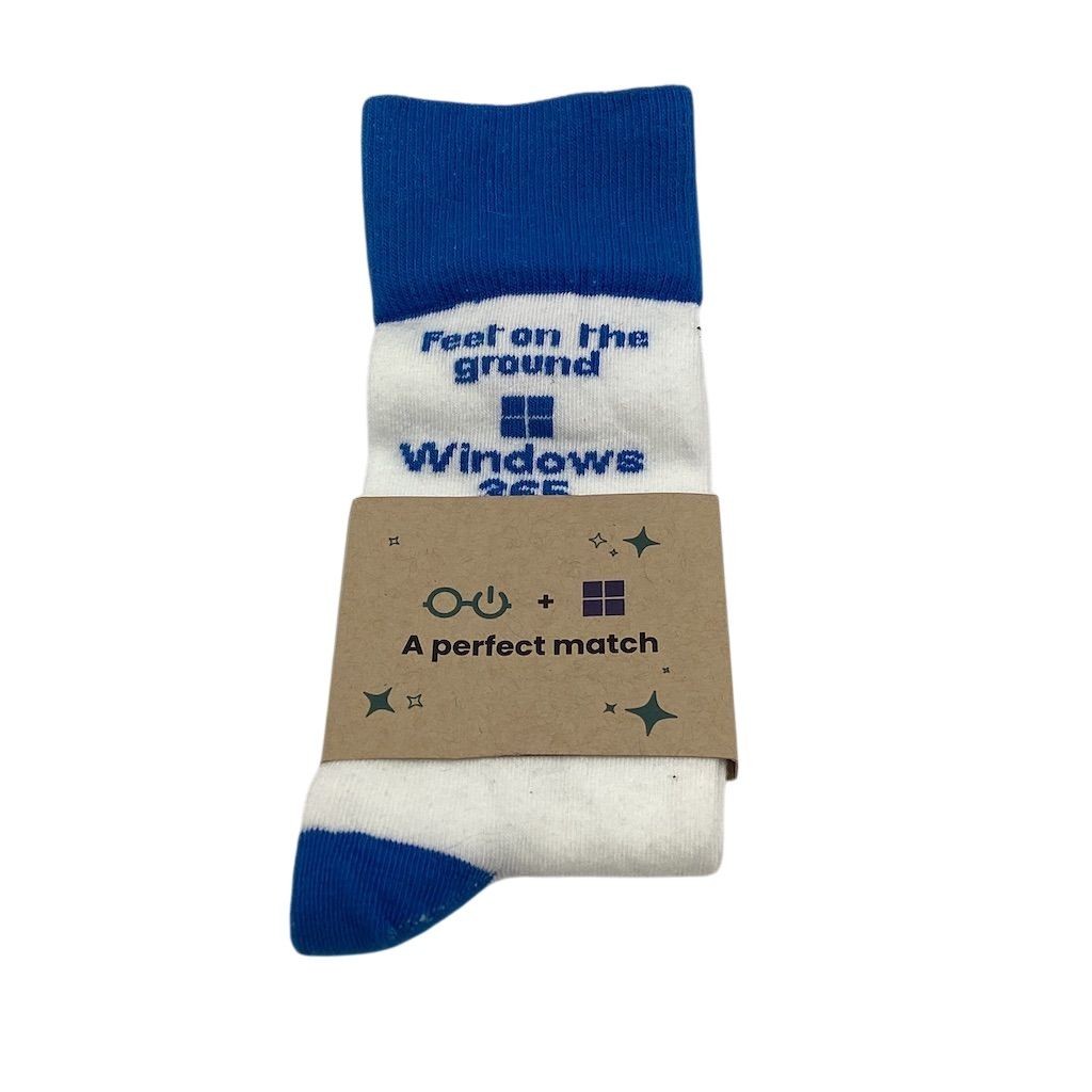 Unisex Blue Windows 365 Novelty Socks 2 Piece