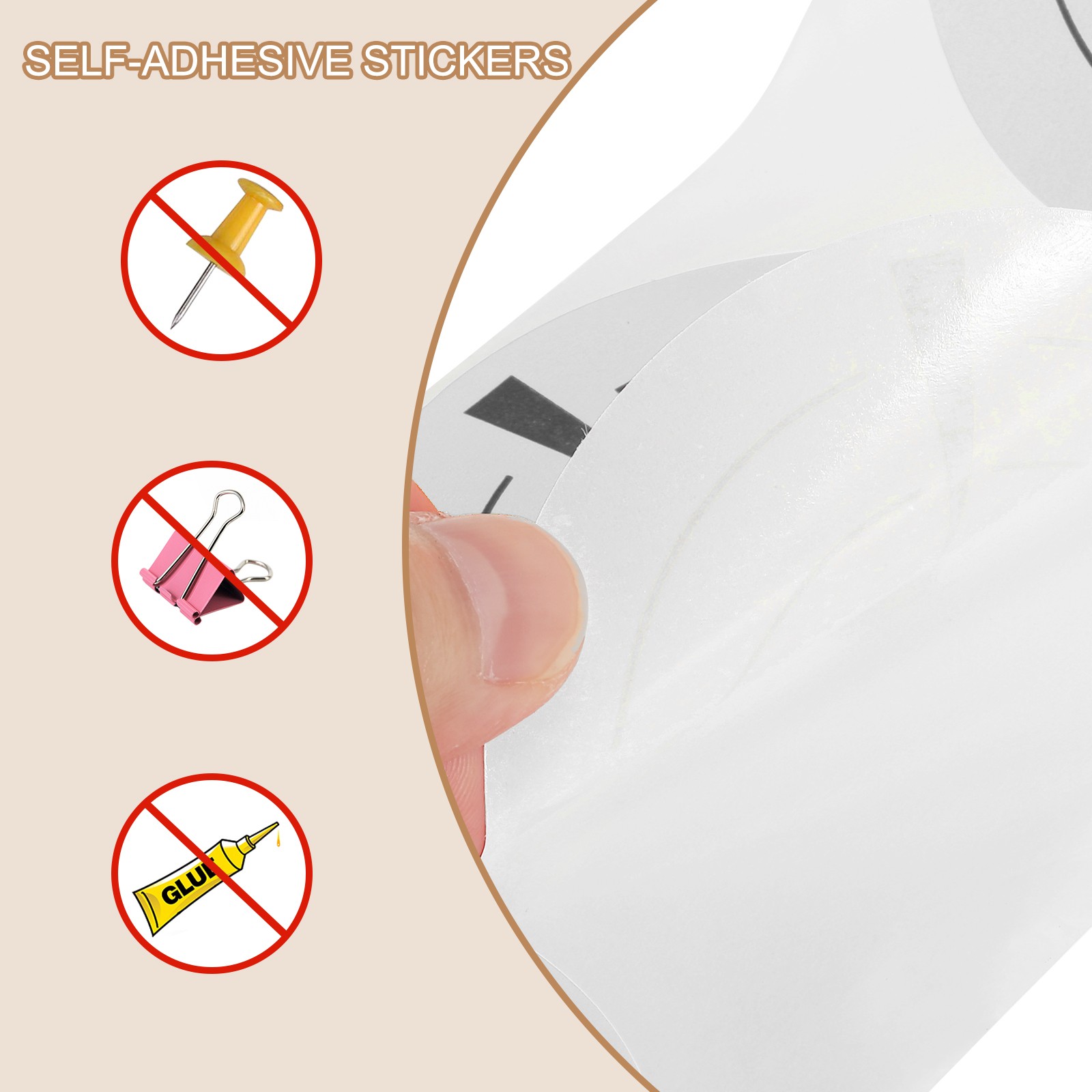 1 Roll Fluorescent Round Splatter Target Stickers 3", White/Black