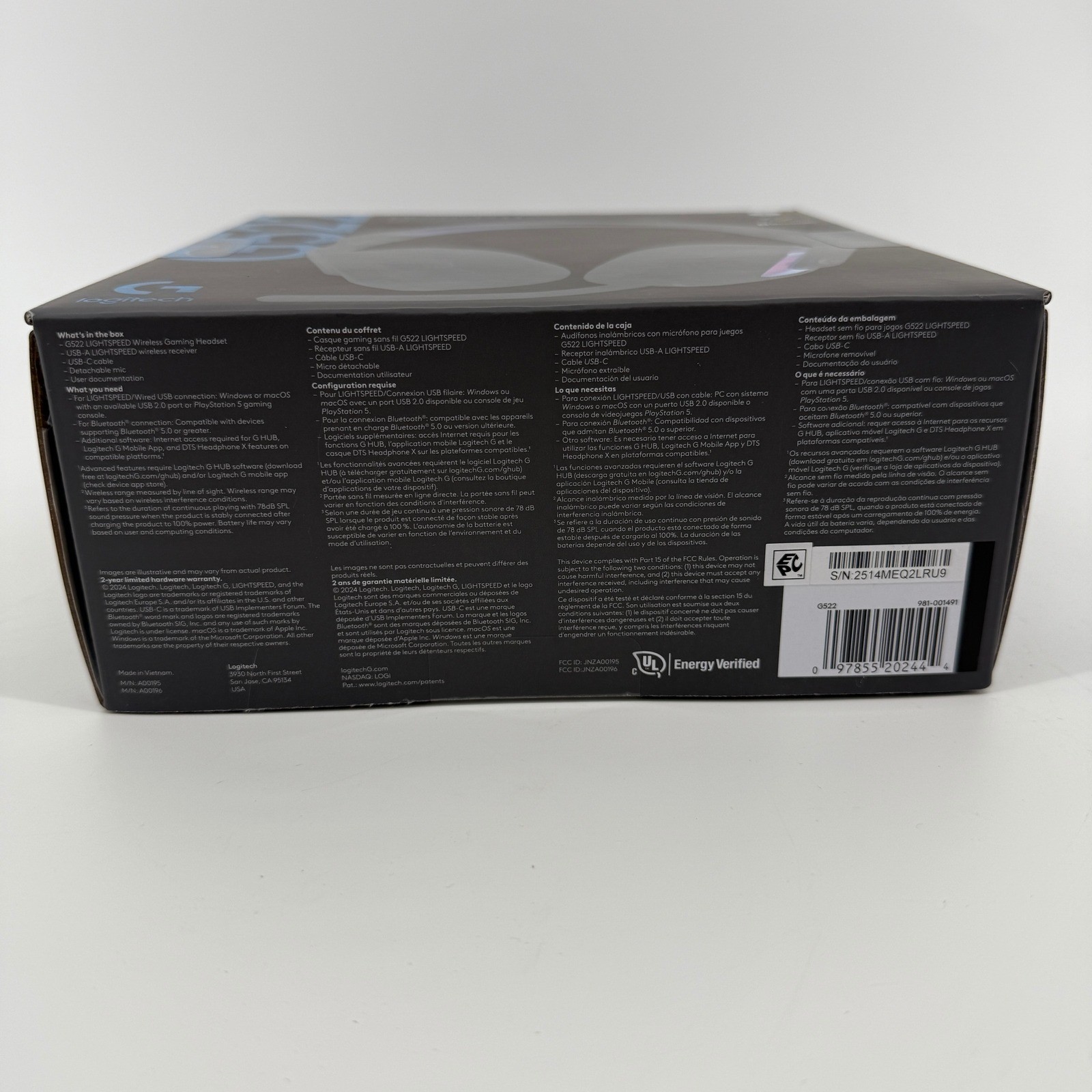 Logitech G522 Lightspeed Wireless Gaming Headset for PC/PS5 BRAND NEW