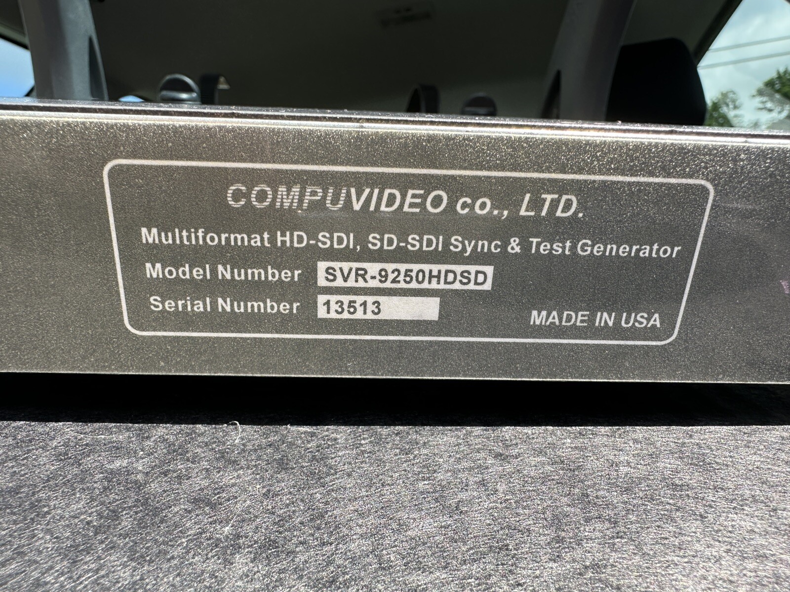 Compuvideo svr-9250hdsd Sync And Test Generator