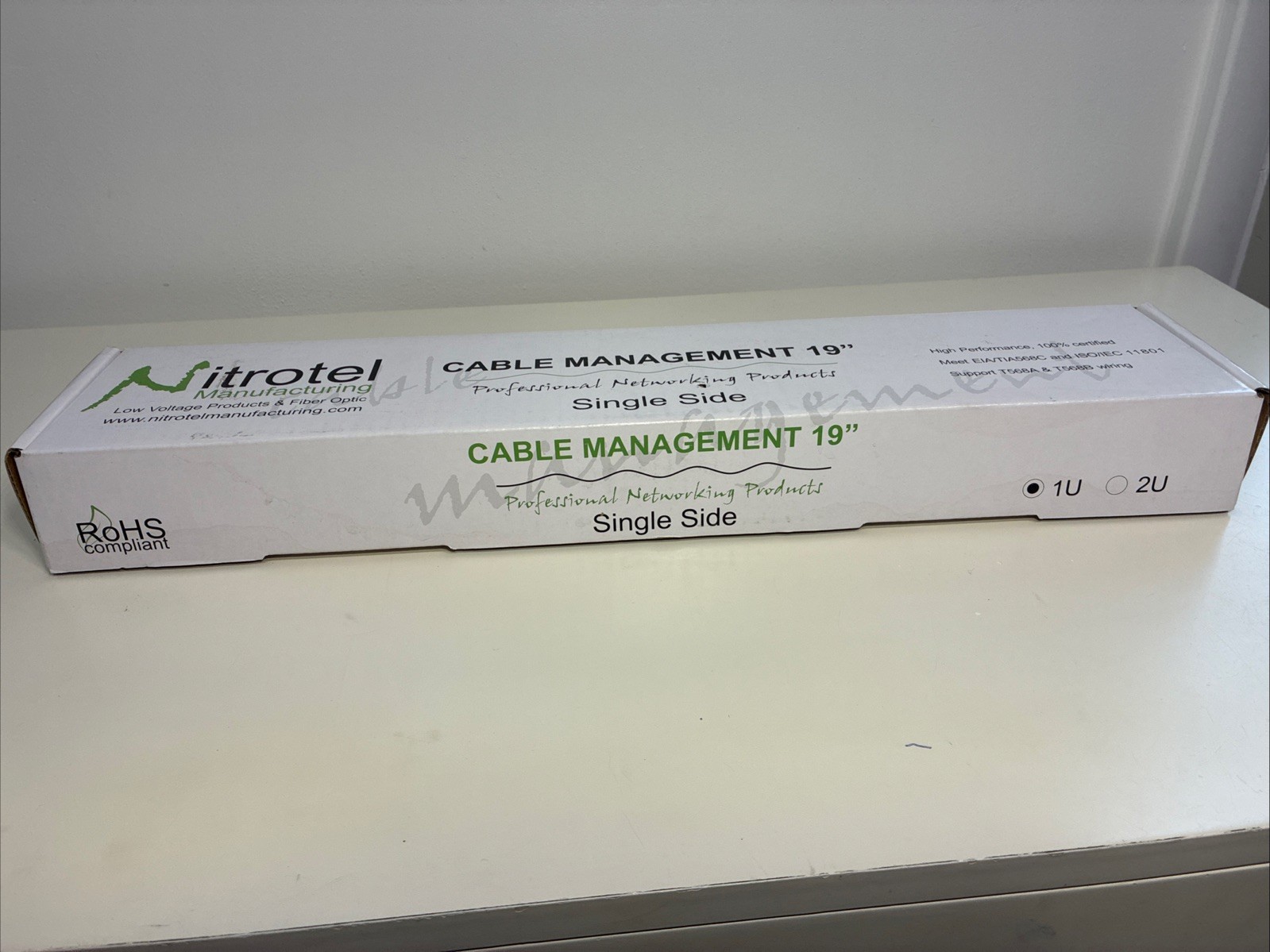 Nitrotel Cable Manage Full Plastic Sigle Side 1 ru